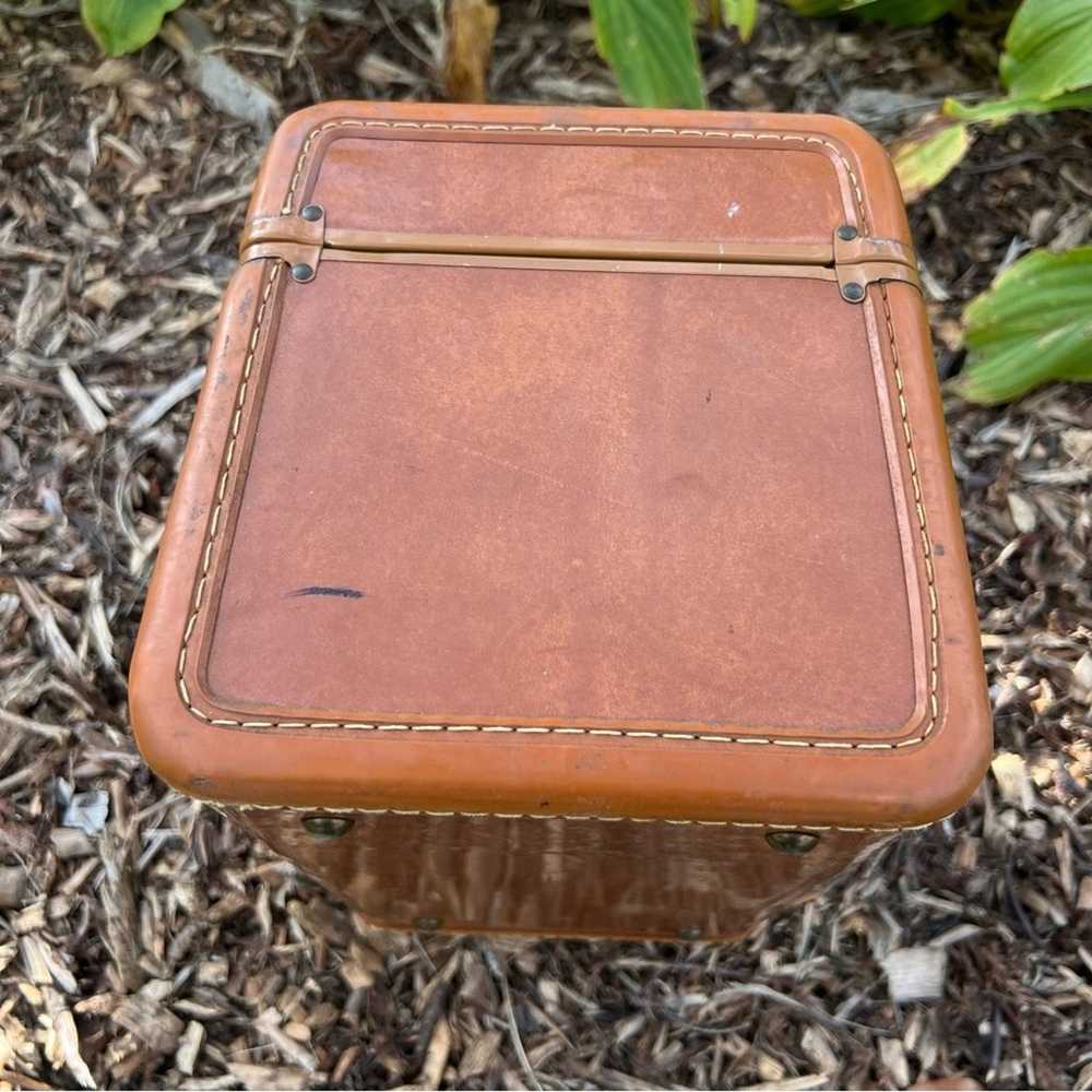 Vintage MCM Samsonite Brown Makeup Train Case - image 8