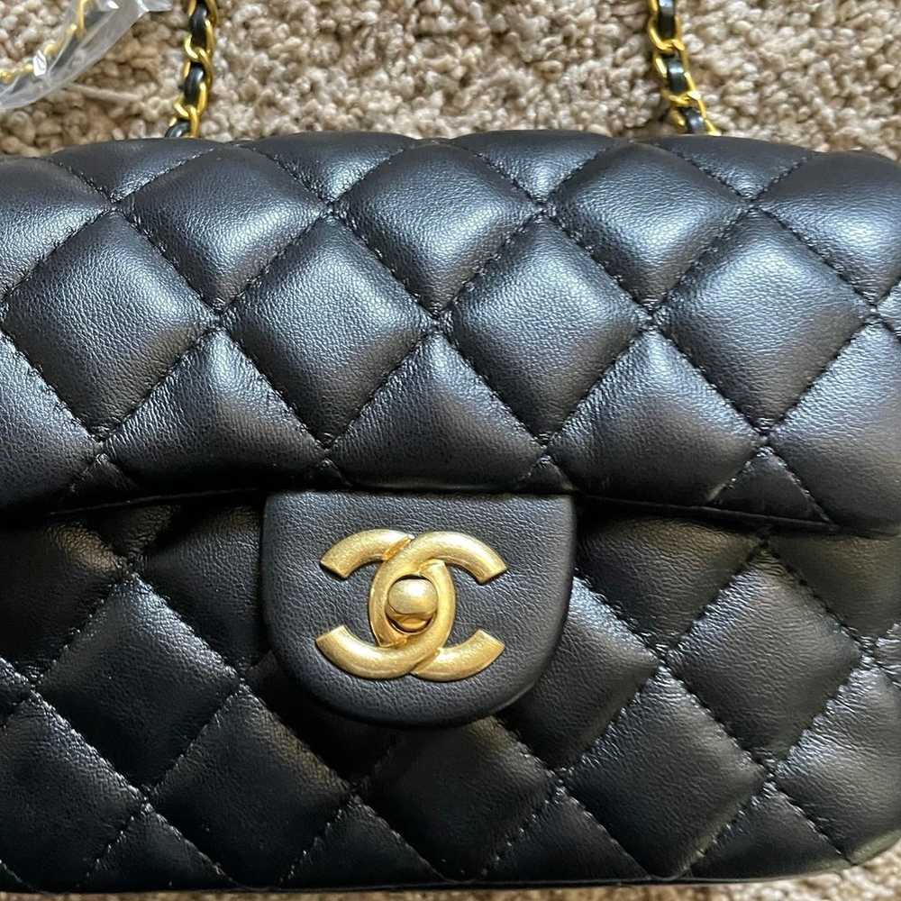 Chanel pearl crush mini quilted designer flap bag - image 3