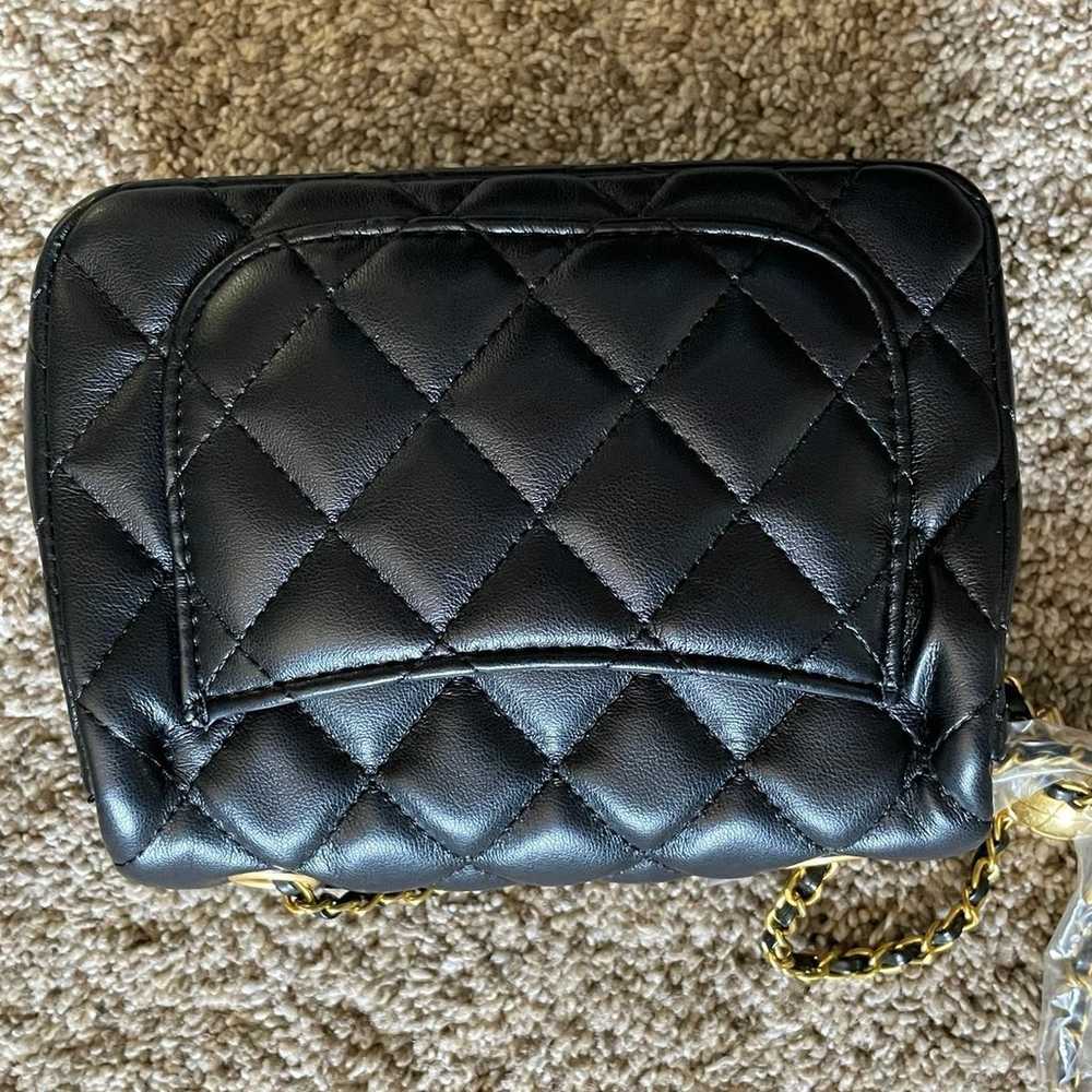Chanel pearl crush mini quilted designer flap bag - image 5