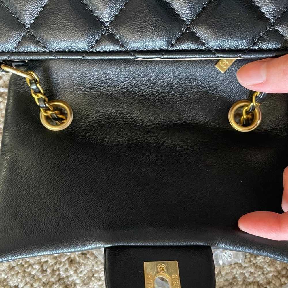 Chanel pearl crush mini quilted designer flap bag - image 6