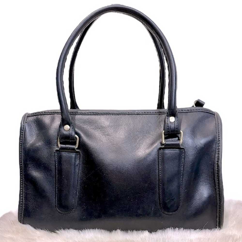 Vintage COACH Classic Leather Black Madison Satch… - image 2