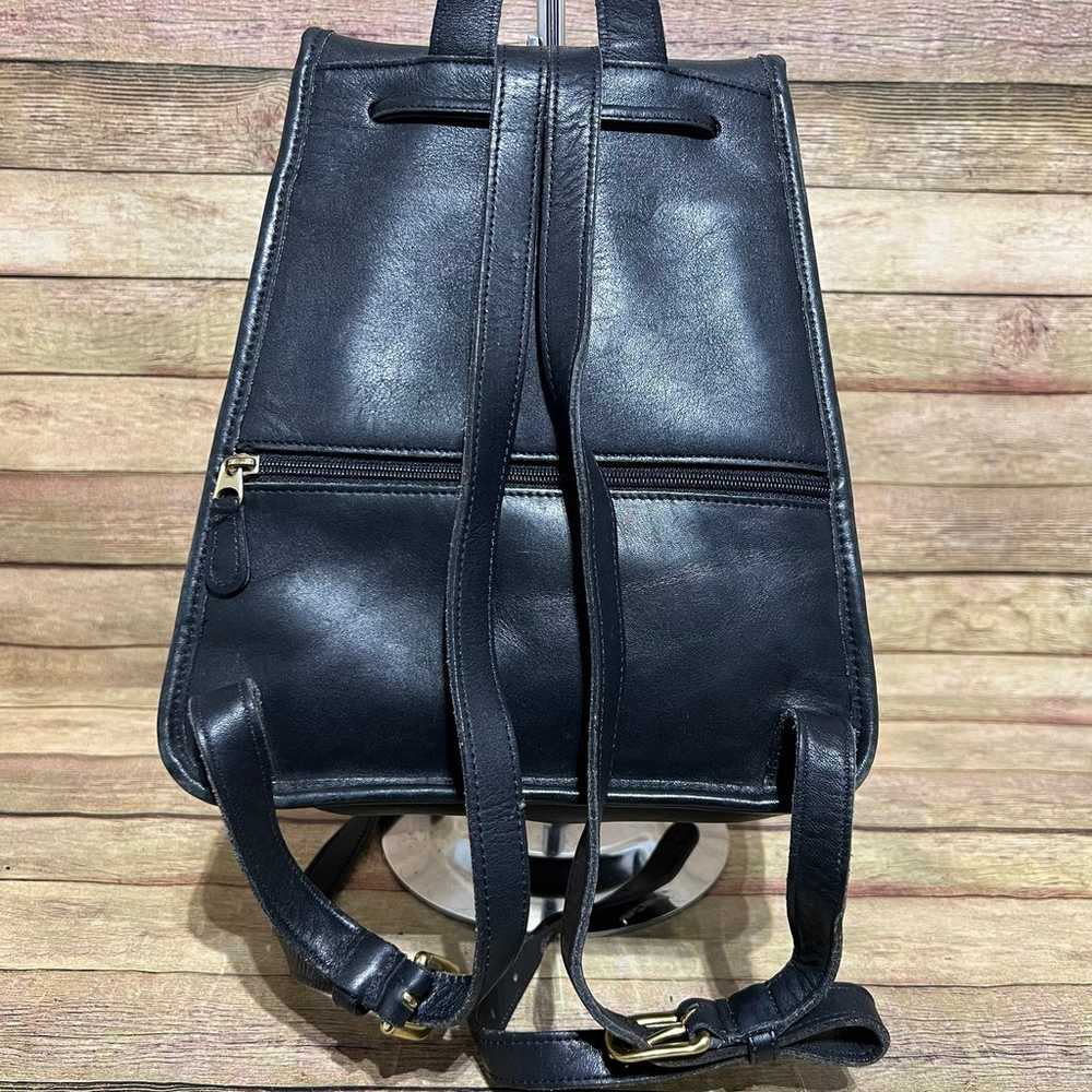 Coach Black Leather Vintage Backpack - image 2