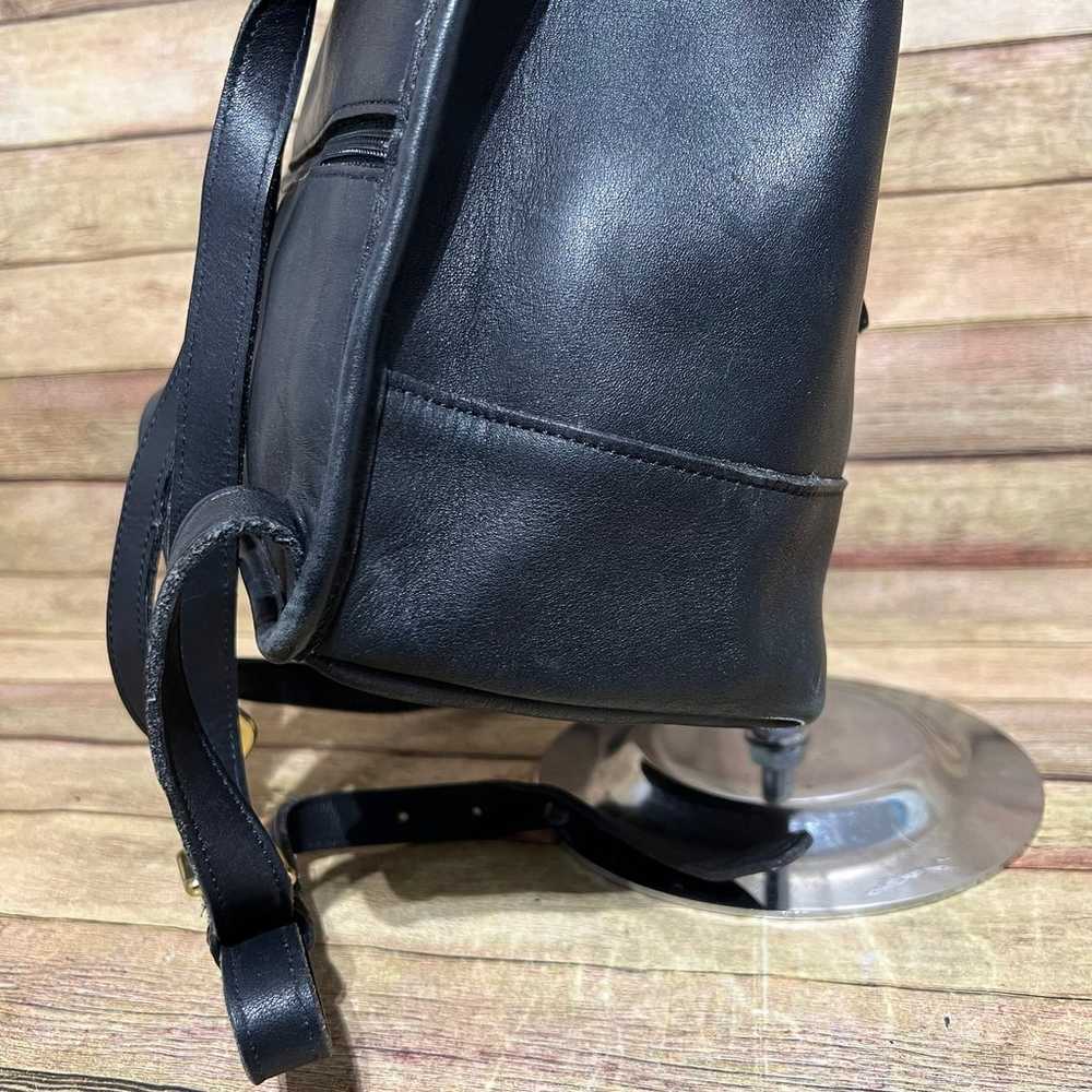 Coach Black Leather Vintage Backpack - image 3