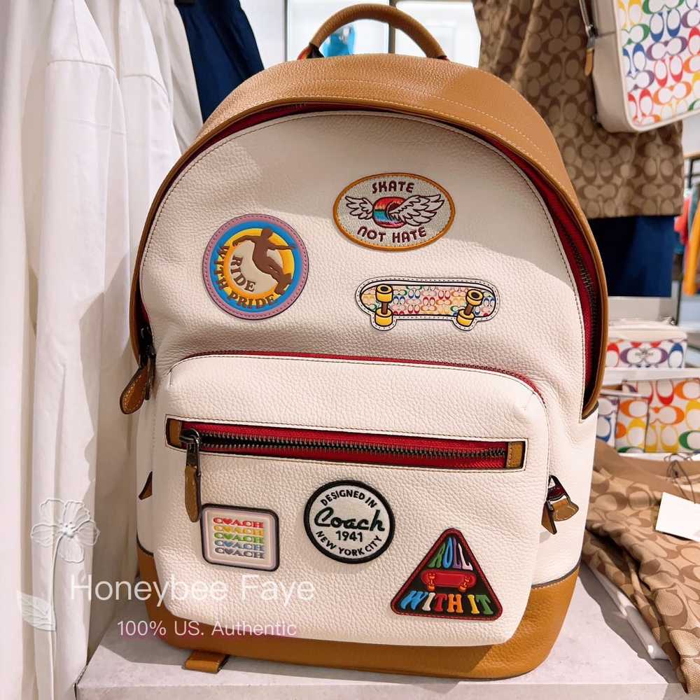 Coach West Backpack With Patches CJ512 - image 1