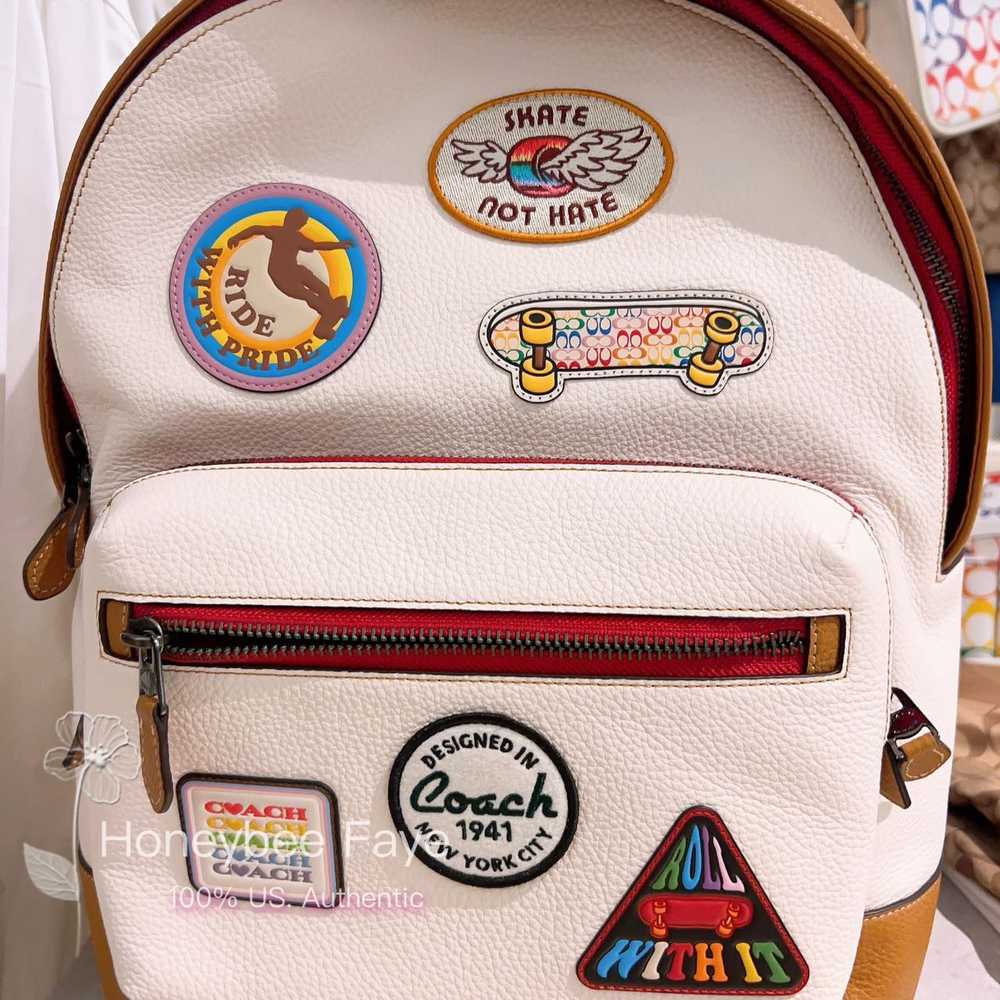 Coach West Backpack With Patches CJ512 - image 2