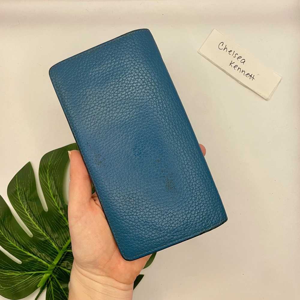 Louis Vuitton Brazza Wallet Blue Taurillon Leathe… - image 6