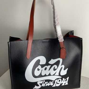 Coach Relay Tote Bag With Coach Graphic