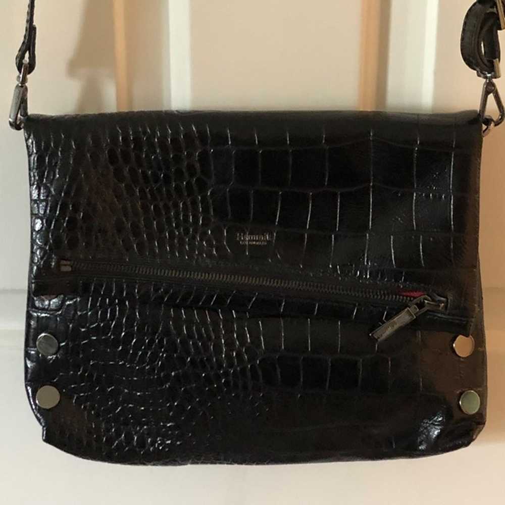 HAMMITT Handbag VIP Medium Black Croc Diamond Stu… - image 12