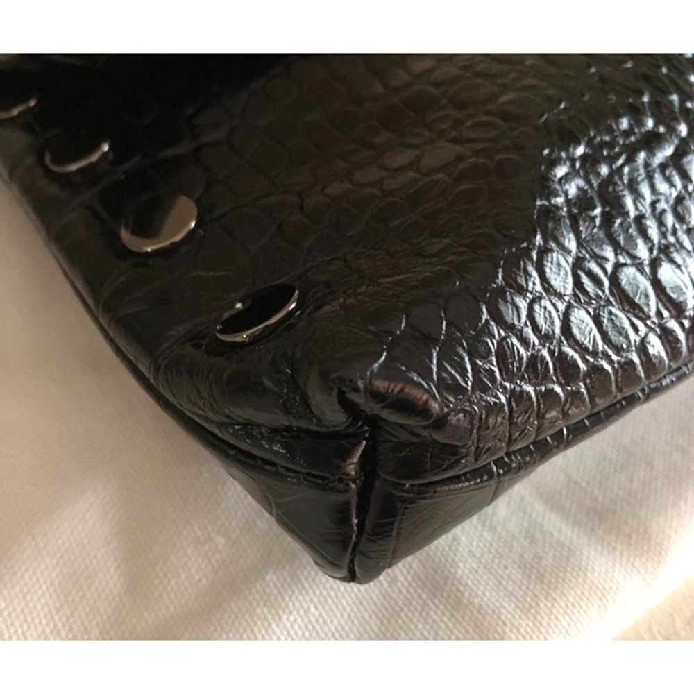 HAMMITT Handbag VIP Medium Black Croc Diamond Stu… - image 9