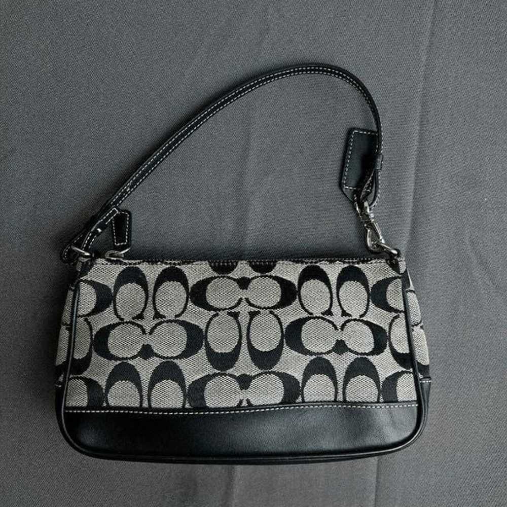 Coach vintage Y2K black and gray signature monogr… - image 7