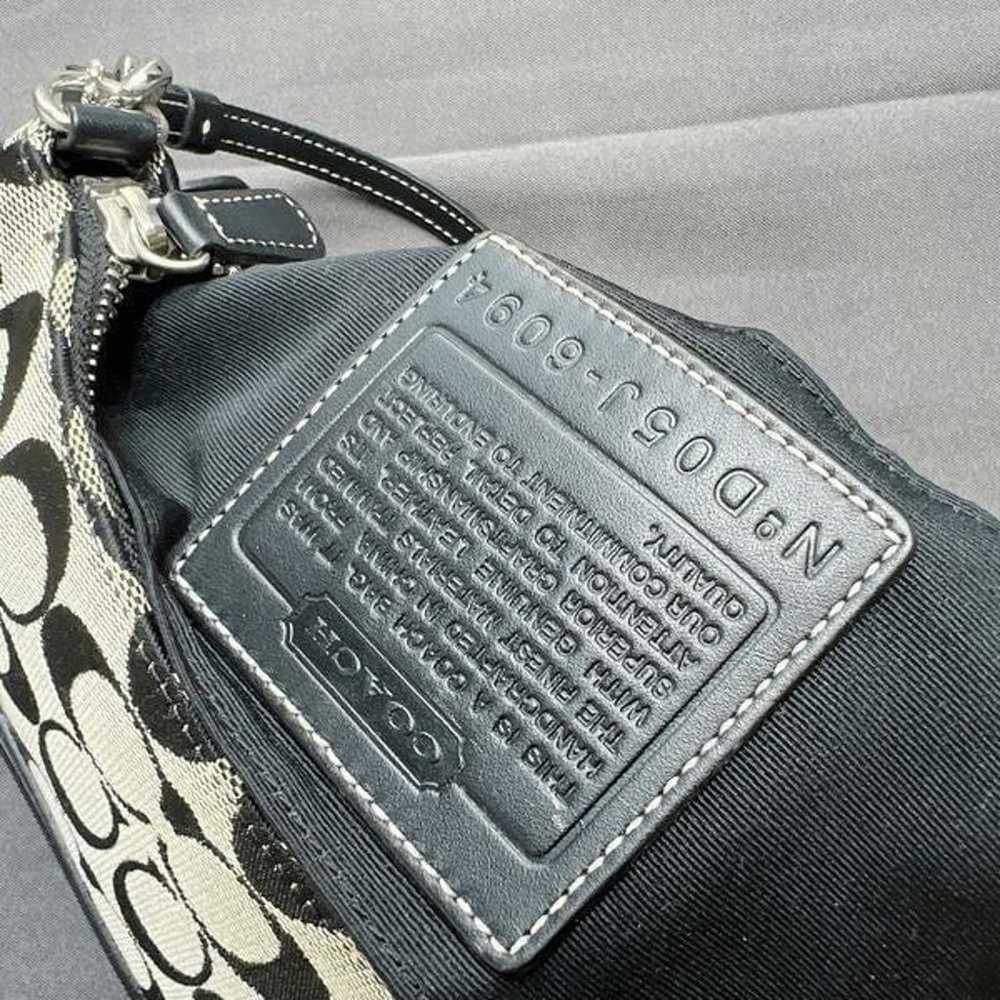 Coach vintage Y2K black and gray signature monogr… - image 8