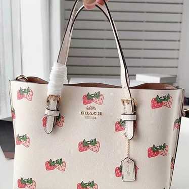 Coach Kacey Satchel With Strawberry Print - image 1