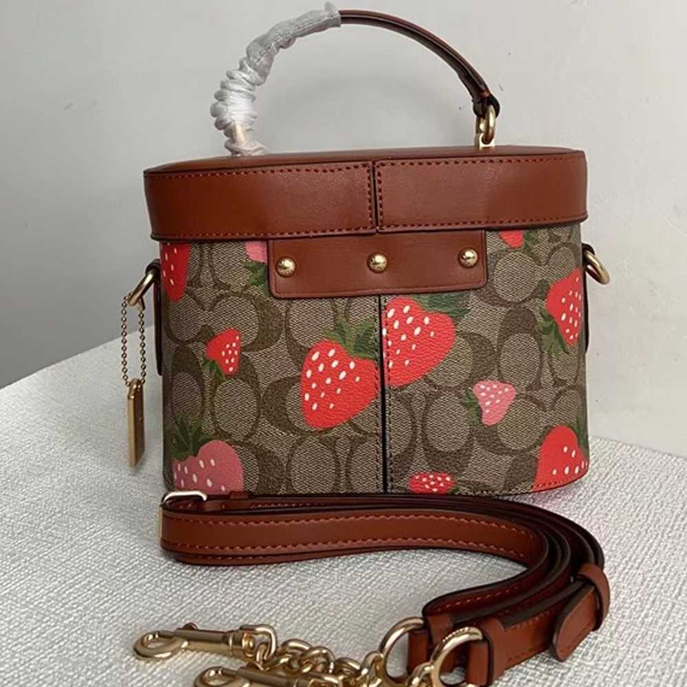 Kay Crossbody In Signature Canvas With Wild Straw… - image 2