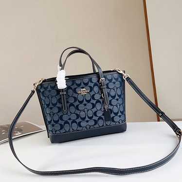 Coach Mollie Tote Bag 25 In Signature Chambray