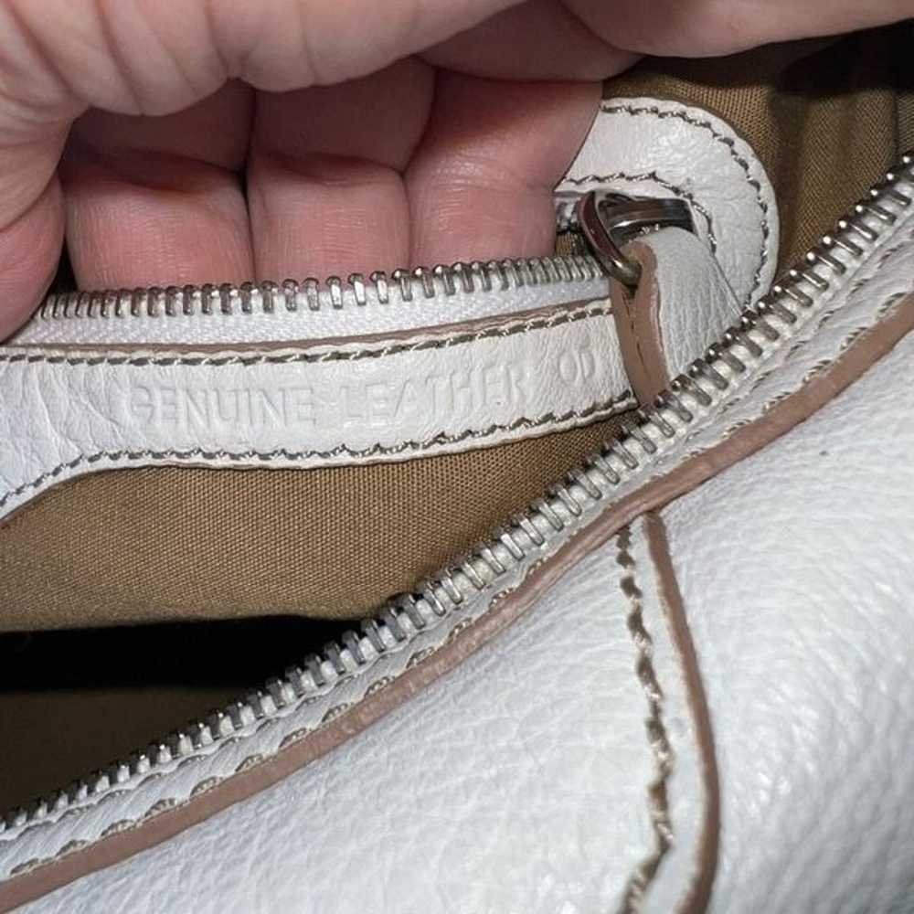 Tod’s Long White Leather Shoulder Bag - image 12