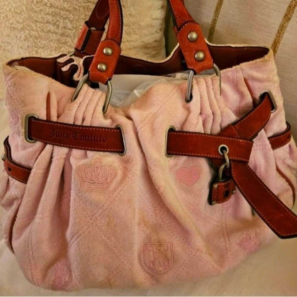 Juicy Couture Y2K Vintage Terry Cloth Powder Pink… - image 9