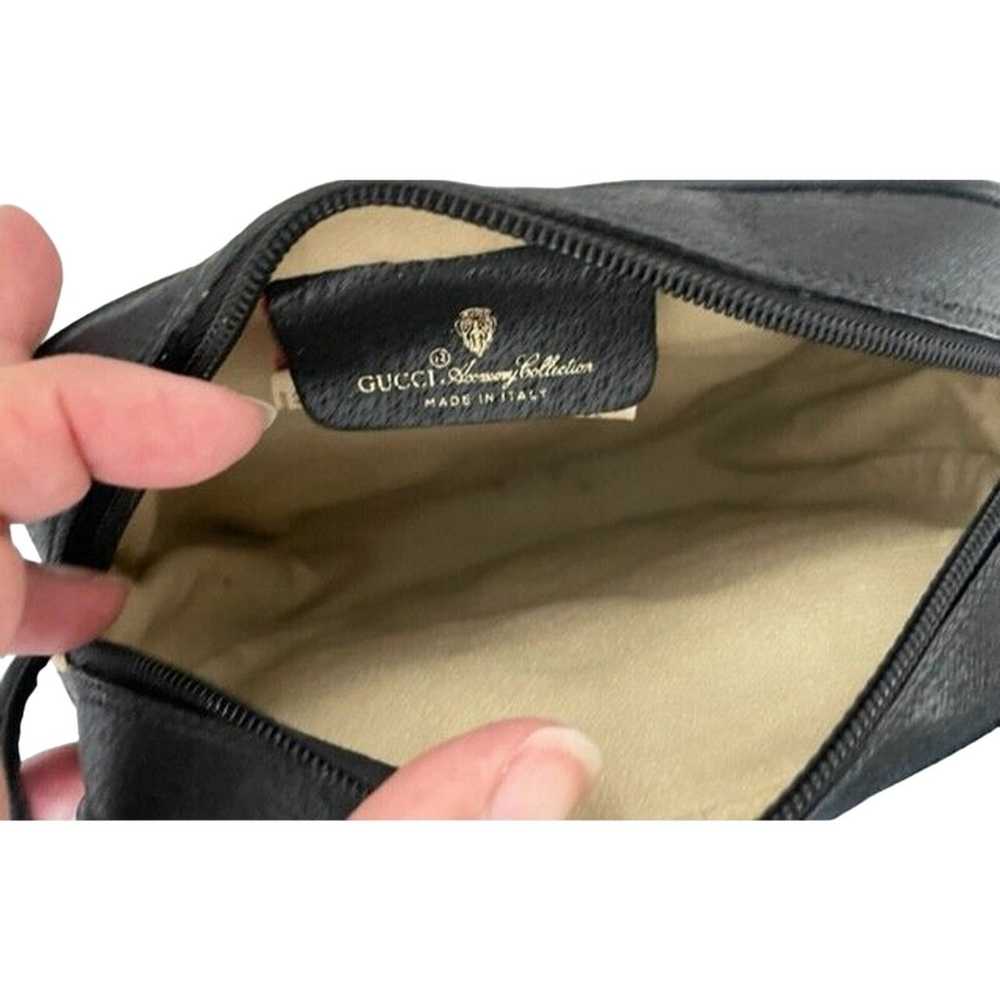 Vtg Gucci Small Black Shoulder Bag Accessory Coll… - image 6