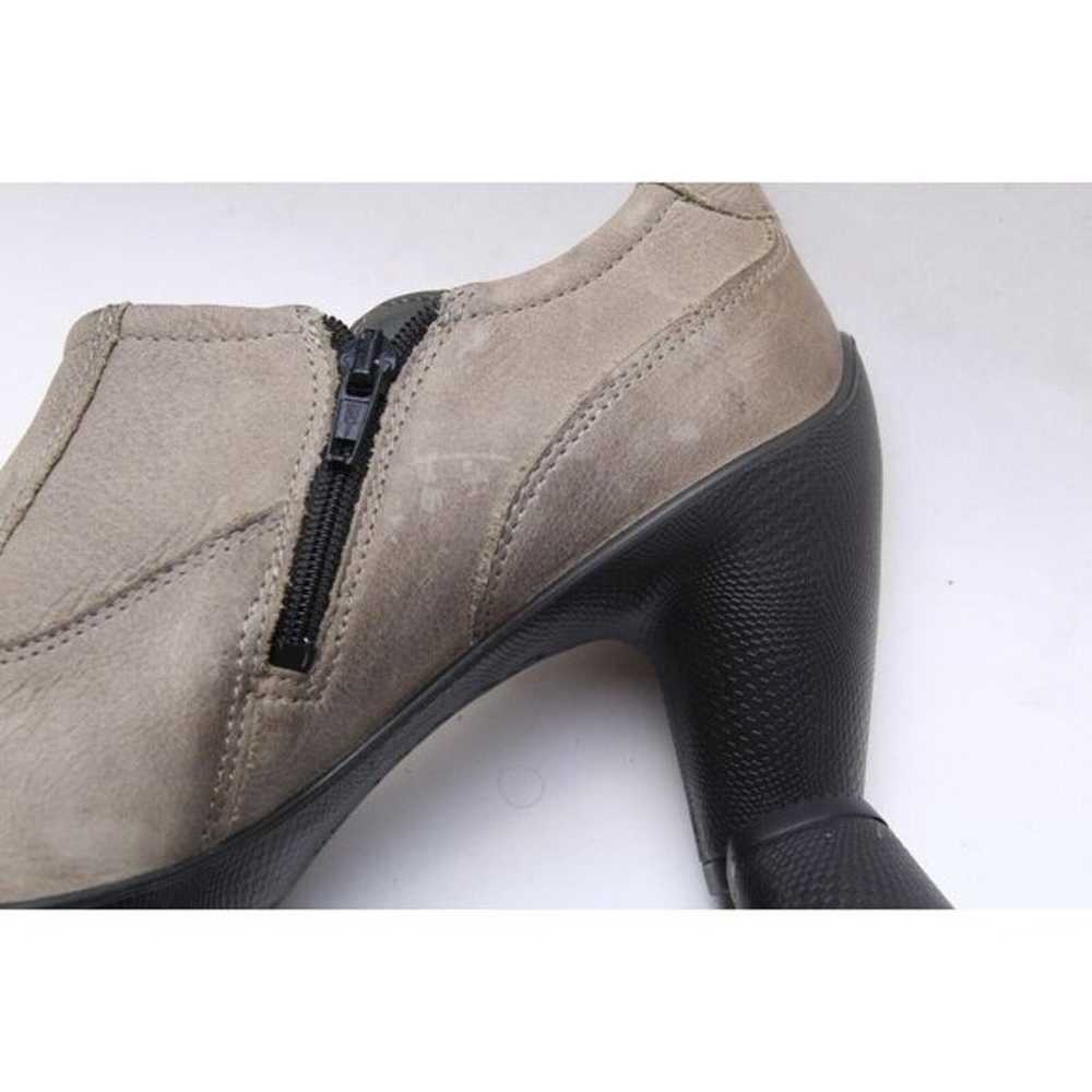 Nwob Ecco Booties Heeled Ankle Shoes Leather Dist… - image 10