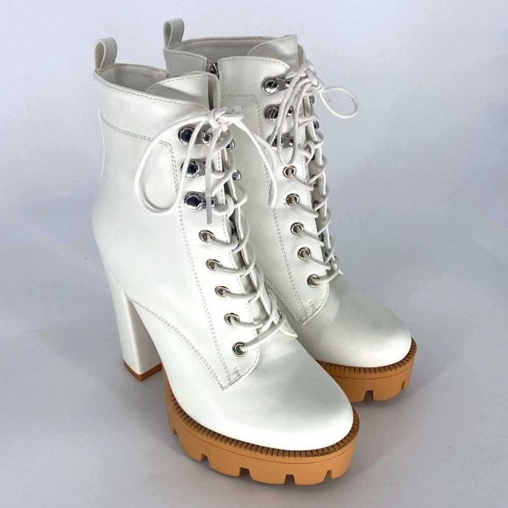 Platform Ankle Boots Chunky Heel Lug Sole Combat … - image 3