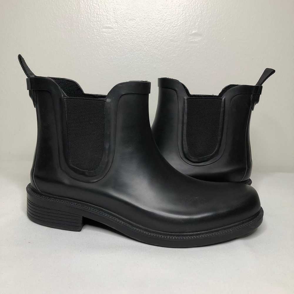 Madewell Chelsea Rain Boots Black Women's Size 6 - image 1