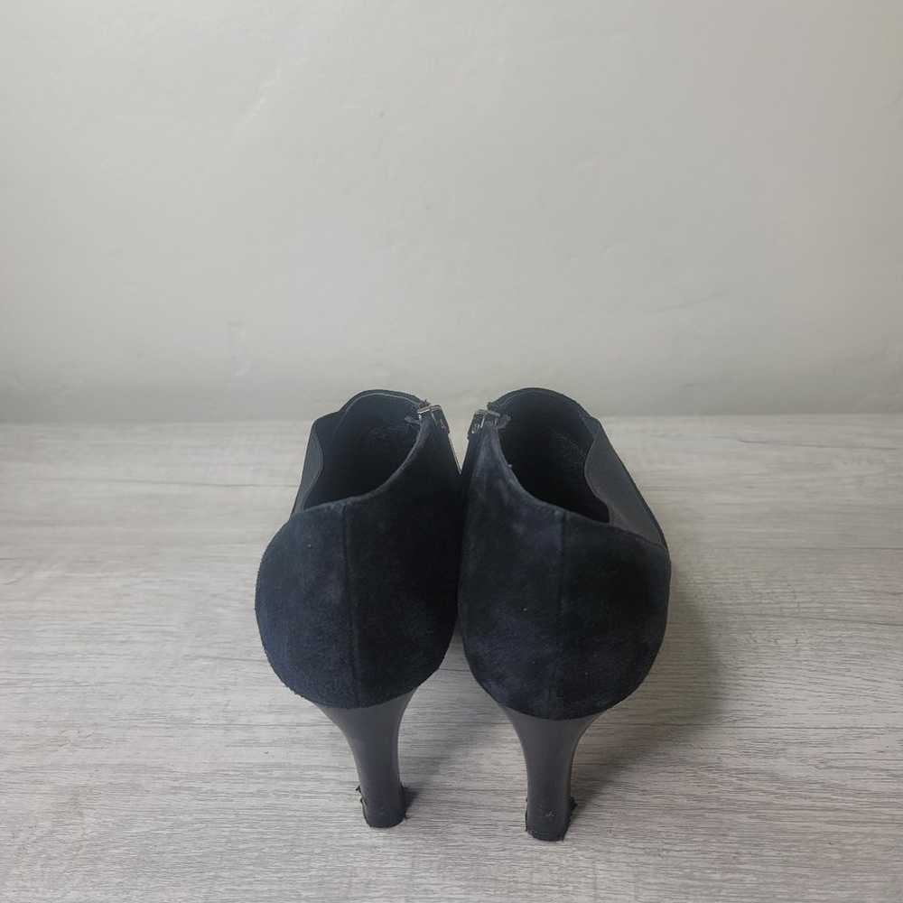 Aquatalia Ankle Boots Women's Black Suede Heel Bo… - image 2