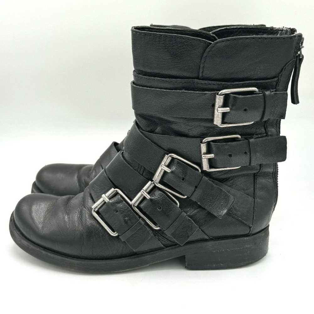 NINE WEST Vintage America Twisted Me 5 Buckle Bla… - image 2