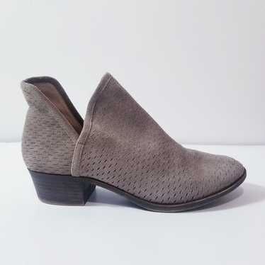 Lucky Brand Taupe Slip On Ankle Boots