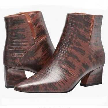 NEW Franco Sarto Sandria Espresso Snake Leather P… - image 1