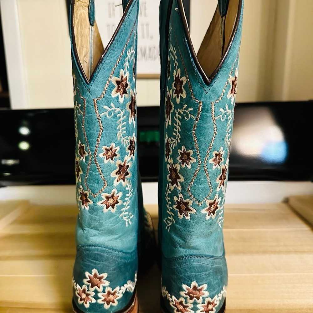 Circle G Turquoise Boots - image 2