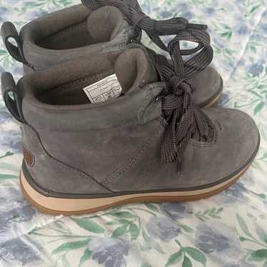 UGG Lakesider Ankle Gray Suede Shoe boot - image 1