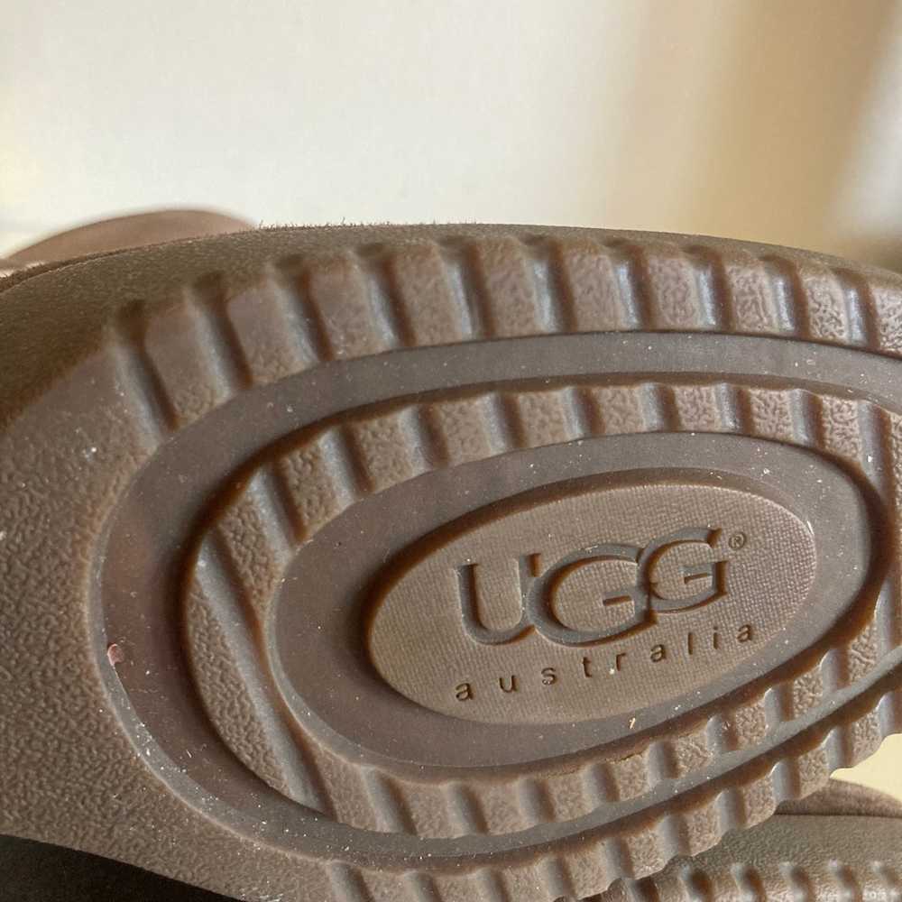UGG Gisella Size 8 Brown Suede Leather Buckle Zip… - image 7