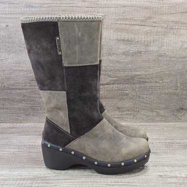 Crocs Cobbler Women's Size 7 Brown Leather Patchwo