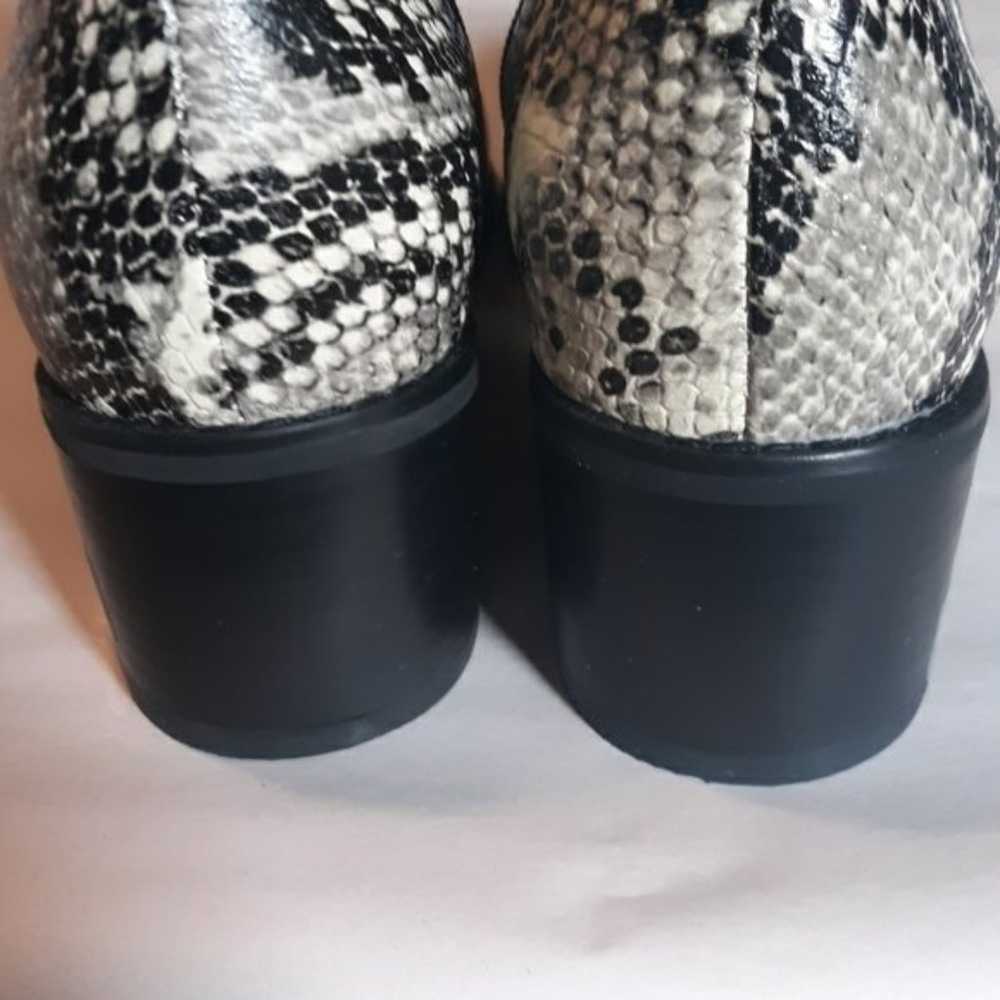 Blondo Elvina Snake Print Block Heeled Ankle Boot… - image 5