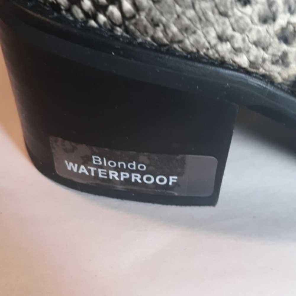 Blondo Elvina Snake Print Block Heeled Ankle Boot… - image 7