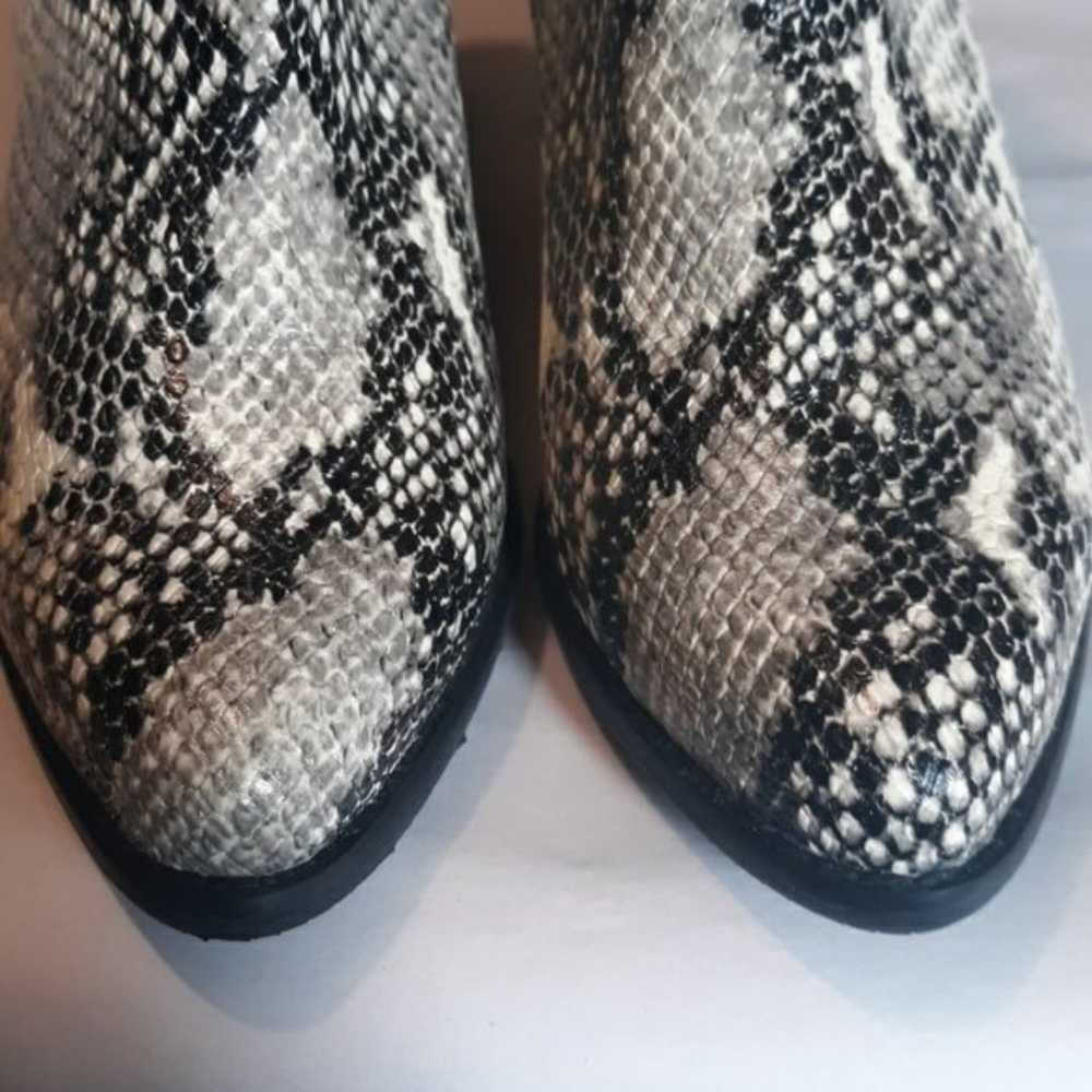 Blondo Elvina Snake Print Block Heeled Ankle Boot… - image 8