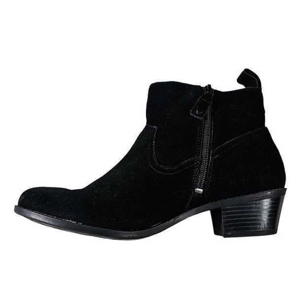 Vionic Black Suede Ankle Boots Booties Size 10 - image 11