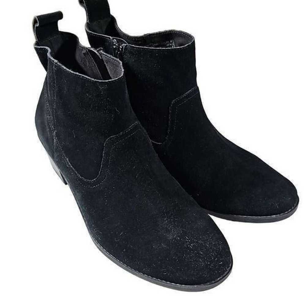 Vionic Black Suede Ankle Boots Booties Size 10 - image 12