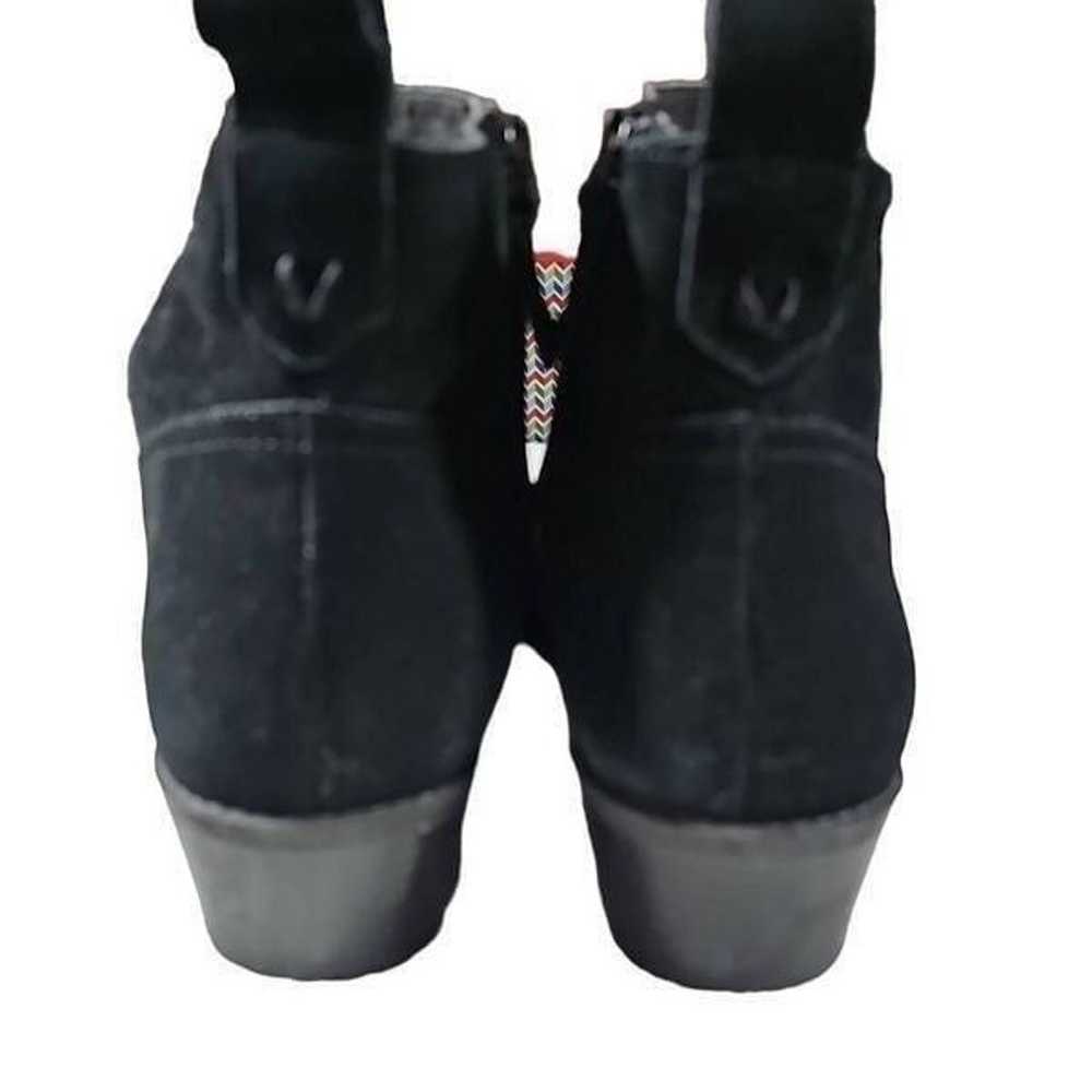 Vionic Black Suede Ankle Boots Booties Size 10 - image 2