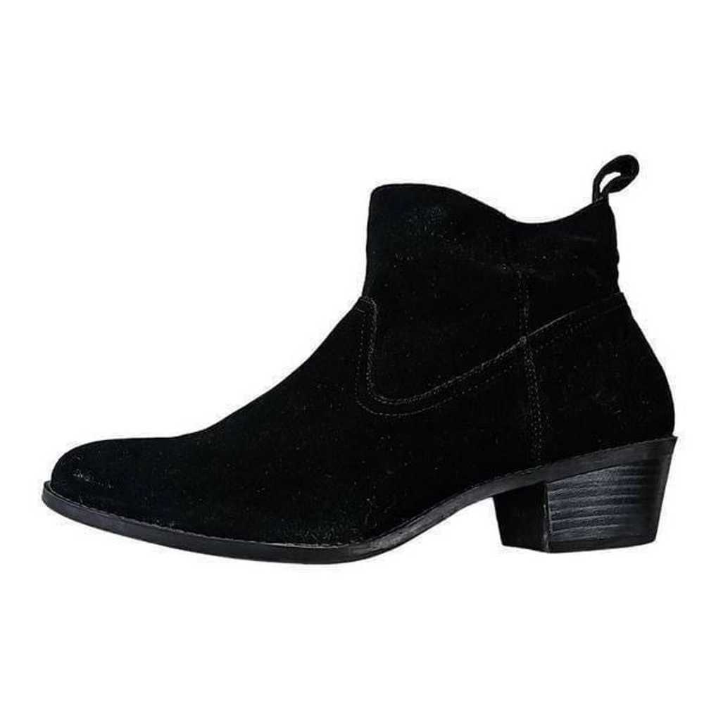 Vionic Black Suede Ankle Boots Booties Size 10 - image 6