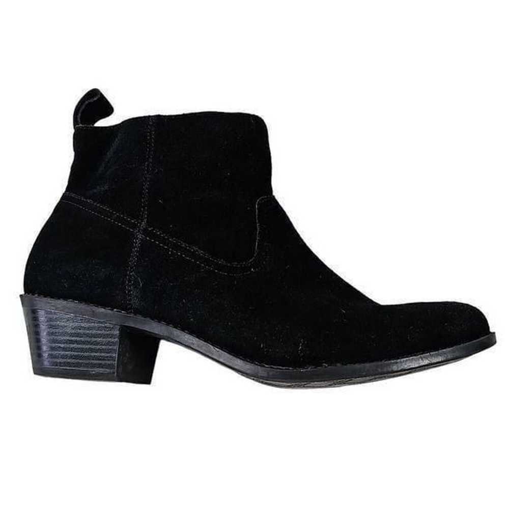 Vionic Black Suede Ankle Boots Booties Size 10 - image 8