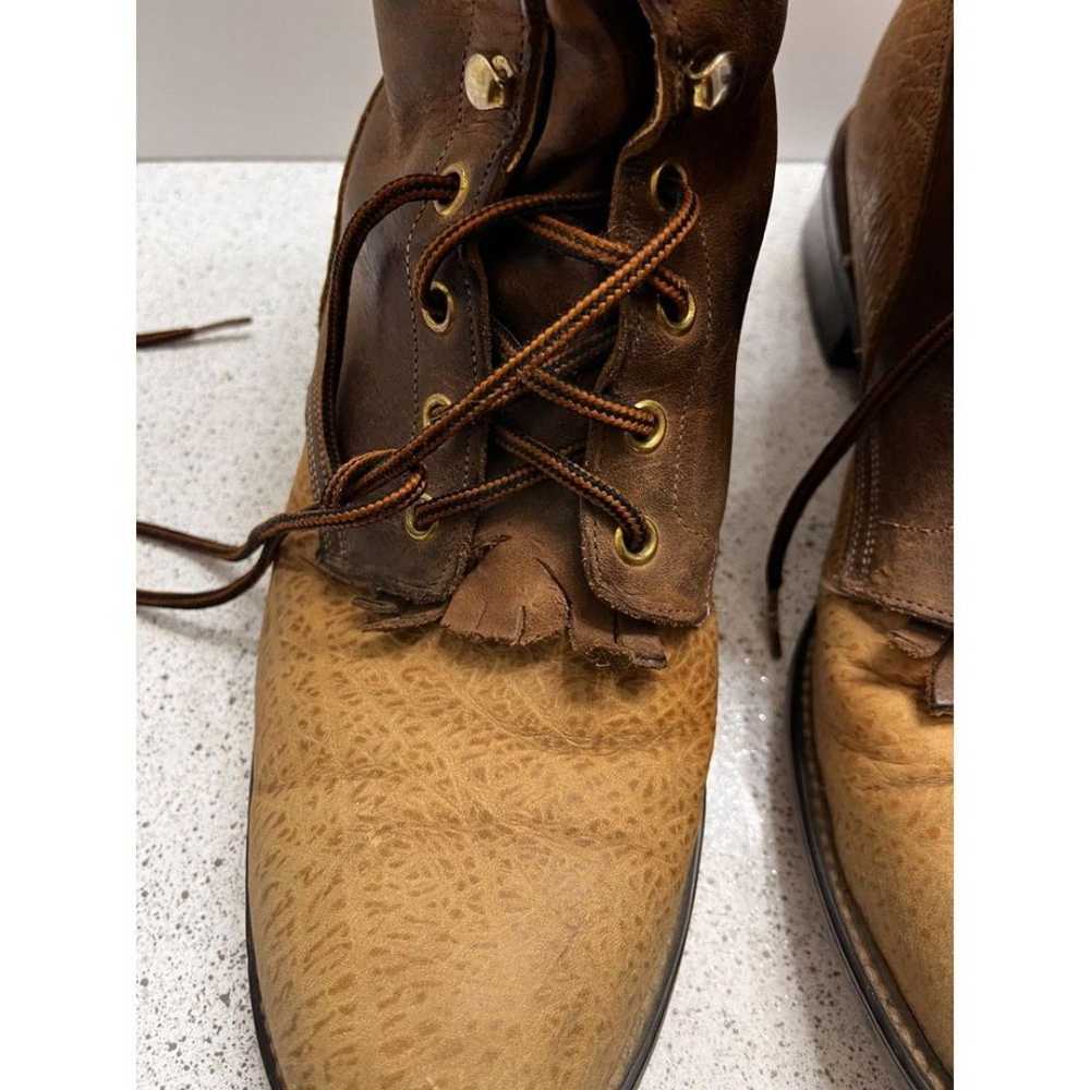 Women's Vintage Laredo Lace Up Boots Size 10.5 D - image 5
