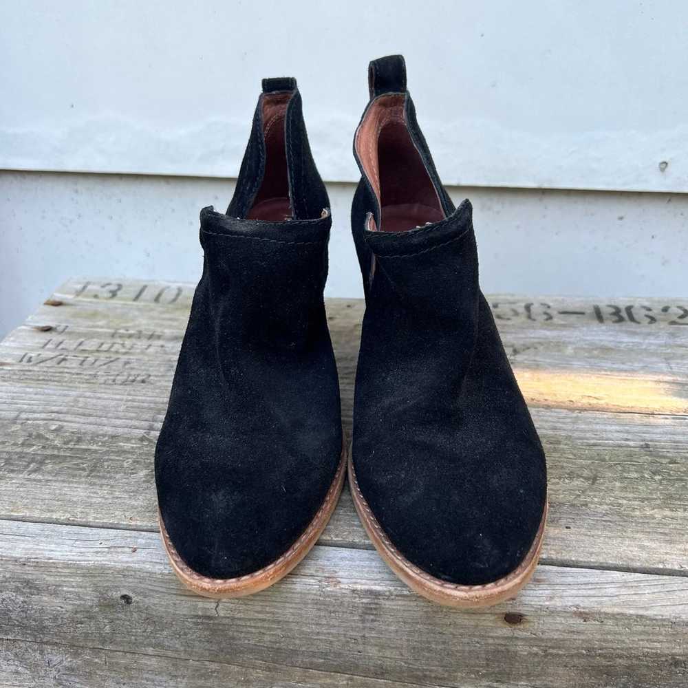 Jeffrey Campbell black suede ankle booties Size 7 - image 4