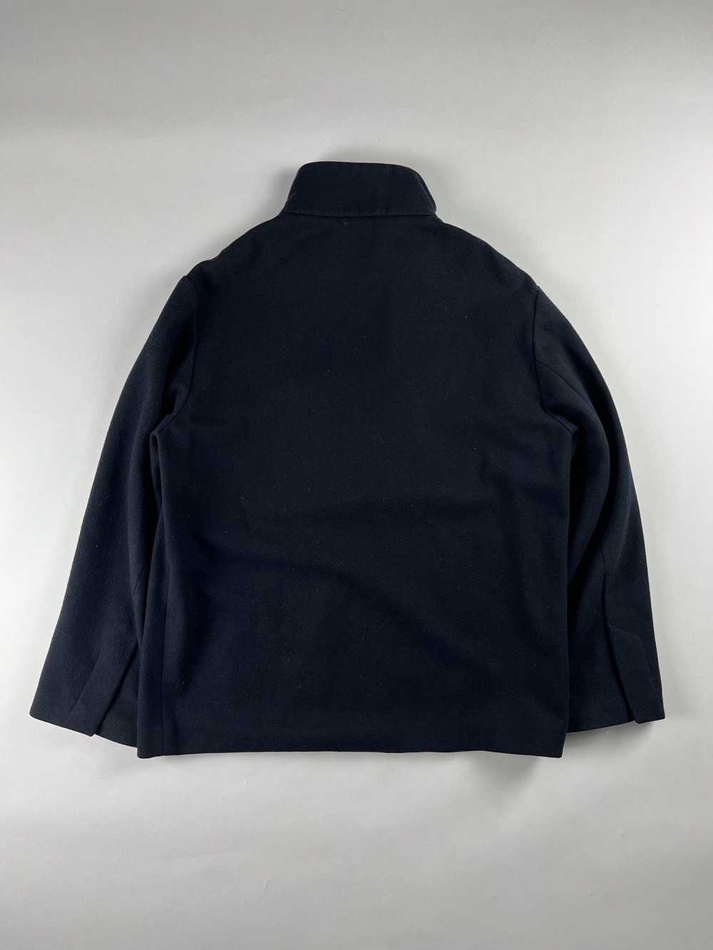 Prada Prada Asymmetric Navy Half Zip Wool Jacket … - image 8