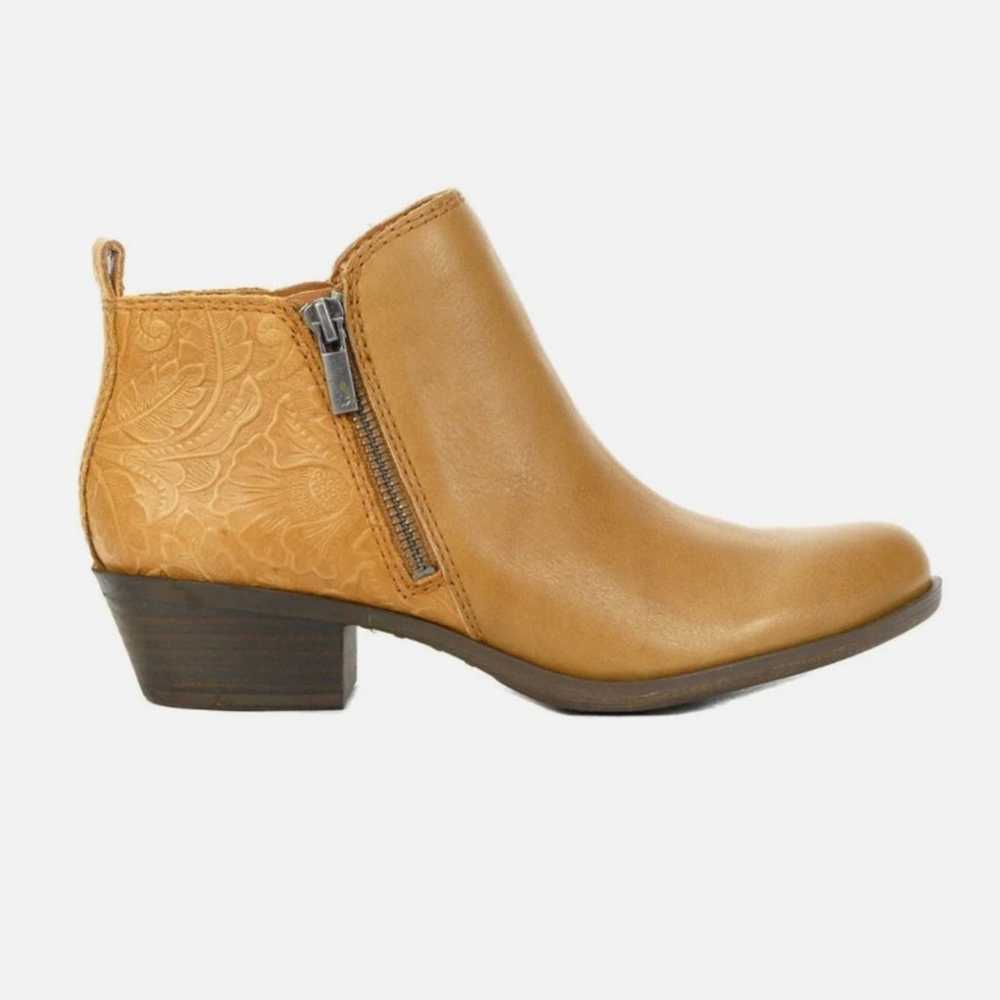 LUCKY BRAND Women's Basel Ankle Booties Caramel N… - image 1