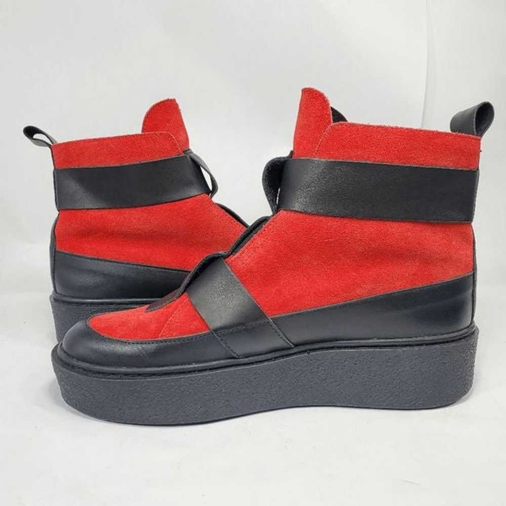 Free People Collection Cortina Red and Black Plat… - image 4