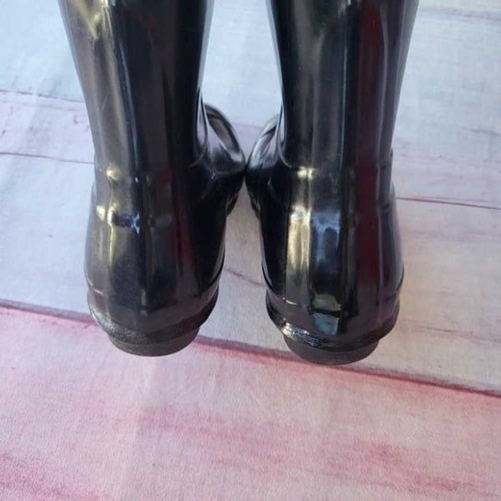 Hunter Black Original Tall Gloss Waterproof Slip … - image 8
