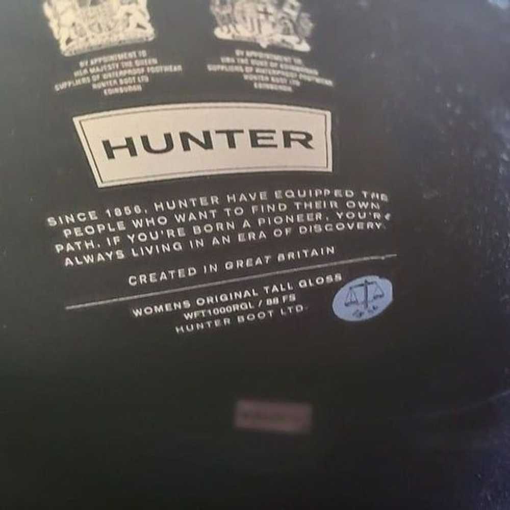 Hunter Black Original Tall Gloss Waterproof Slip … - image 9
