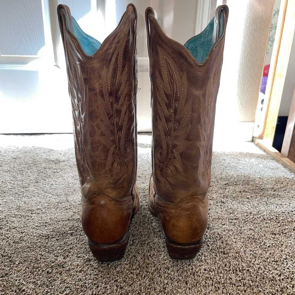 Corral vintage leather cowboy boots size 9.5 - image 4
