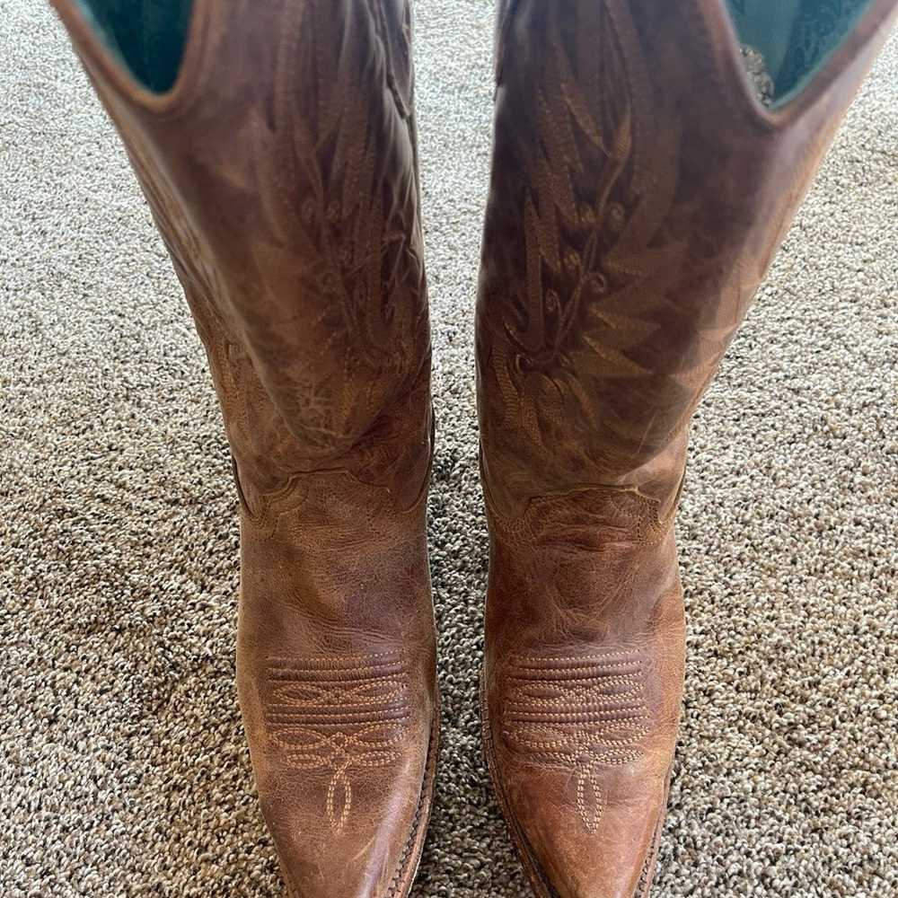 Corral vintage leather cowboy boots size 9.5 - image 5