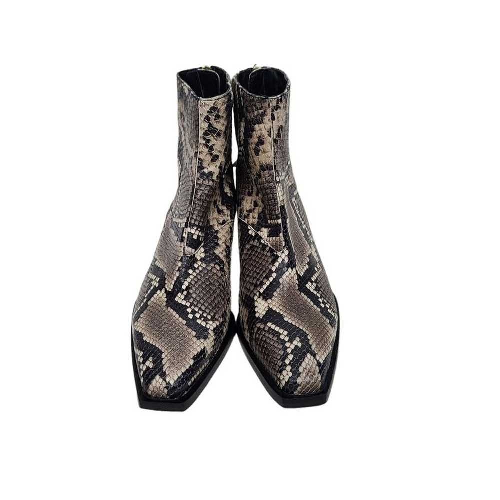 ALLSAINTS Boot Womens US 9 Gray Lenora Snake Grey… - image 4